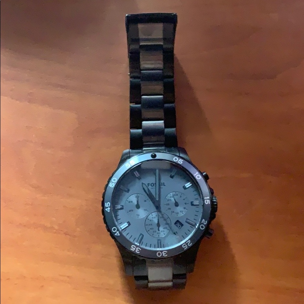 Men’s Fossil black watch